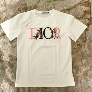 NWT white embroidered Dior shirt